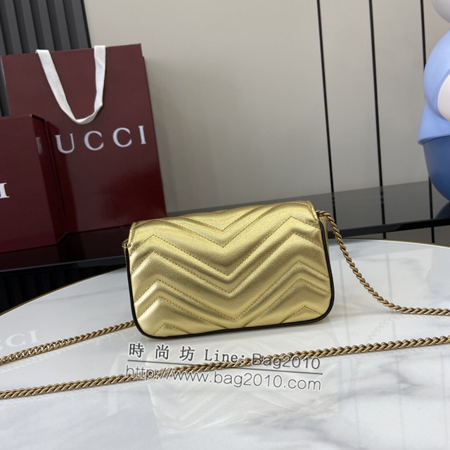 Gucci專櫃古馳最新款Marmont系列超迷你手袋鏈條女包 jh2174型號：476433
